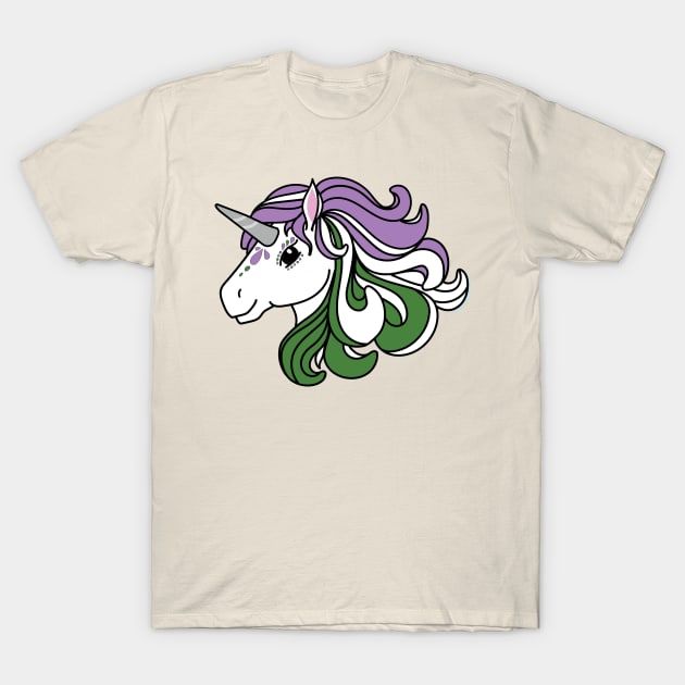 Rainbow Unicorn, Genderqueer Pride T-Shirt by FairyNerdy